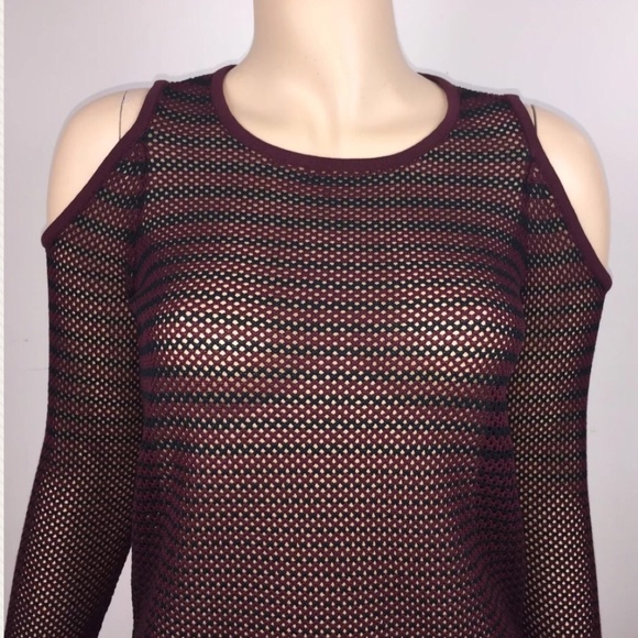 Rag & Bone S Brenna Striped Mesh Sweater LS NWT - Picture 3 of 8